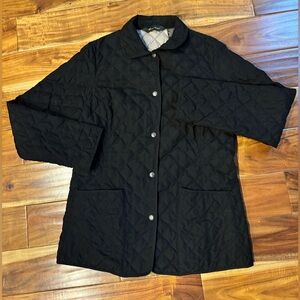 Eddie Bauer Black Quilted Down Jacket